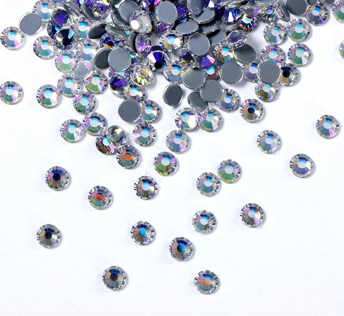 Jollin Hotfix Rhinestones Flatback Crystal Gems 6.4mm SS30, Moonlight | 288pcs Hot Fix Crystals Glass Rhinestones for Bedazzling, Crafting, Clothes, Shoes & Accessories DIY Decoration - Image 2
