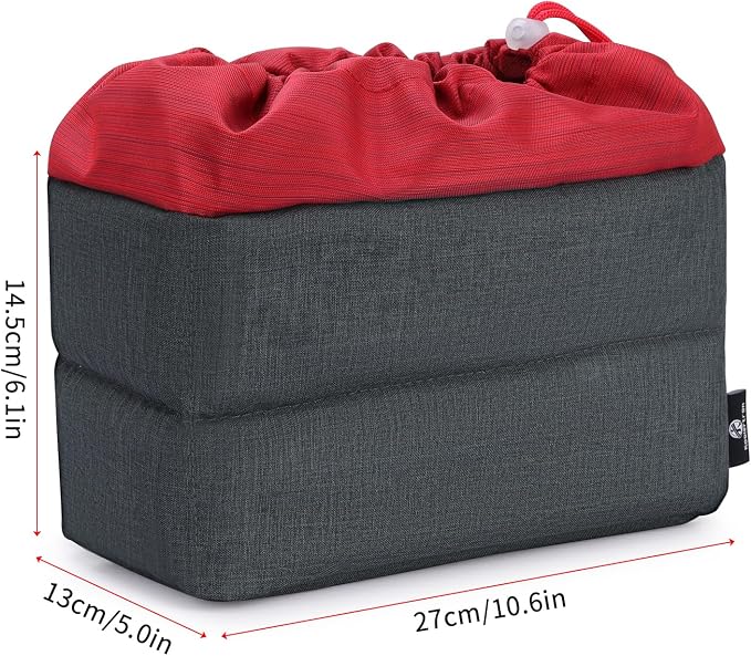 Koolertron Waterproof DSLR Camera Bag with Removable Insert, Adjustable Compartments, Fits in Camera Bags - Protective Case for DSLR/SLR Cameras & Accessories - Image 6