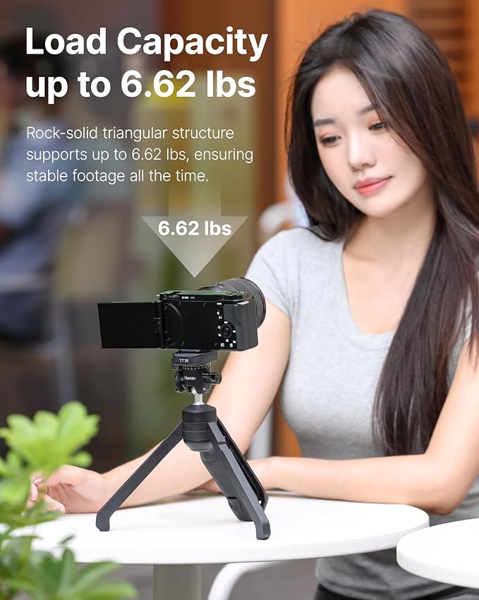 ULANZI TT38 Mini Tripod for Camera, One-Click Open Tabletop Camera Tripod | Pocket - Image 6