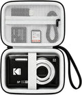 Camera Carrying Case for KODAK PIXPRO FZ55/ FZ45 Digital Camera | Camera Storage Case. Hard Protective Bag With Mesh Pocket Fits Batteries Cable Memory Card Card Reader, Black+ Grey by Unknown