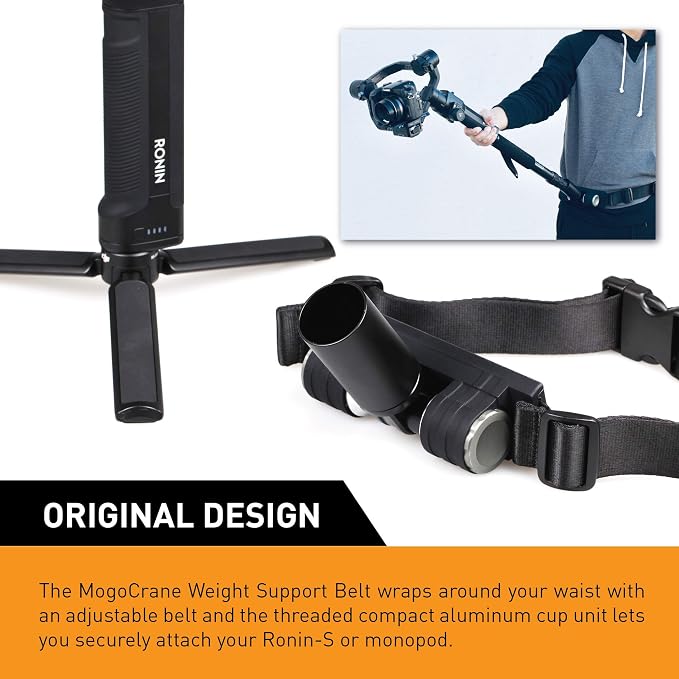 Kamerar MogoCrane Belt Kit, Weight Support for Single Handed Gimbal Stabilizer, DJI Ronin-S, Zhiyun Crane 2, Crane Plus, Moza Air 2, AirCross, Hold the Gimbal Easier and Longer | Fits DJI Ronin-S, Zhiyun Crane 2, Plus, Moza Air 2, AirCross. Helps hold ... - Image 6