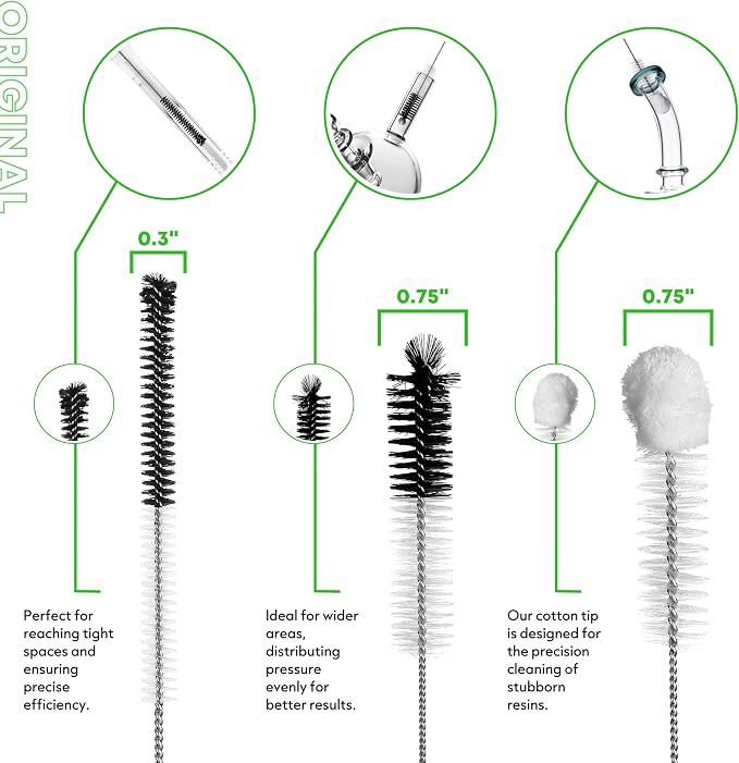 Pipe Perfect Original Cleaning Brush Set – Multi-Size Detail Brushes for Glass, Bottle, Tube & Narrow Openings | Deep Cleaning Kit for Hard-to-Reach Areas | Durable Reusable (Original Pack) - Image 5