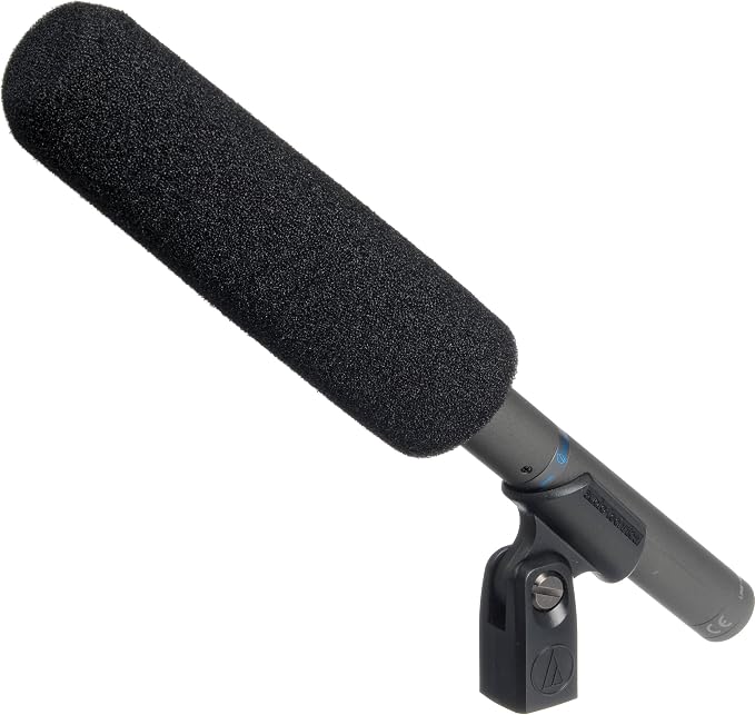 Audio-Technica AT897 Line/Gradient Shotgun Condenser Microphone | XLR-3M connector with supercardioid polar pattern and low-cut switch for video, broadcast and long-range audio - Image 2