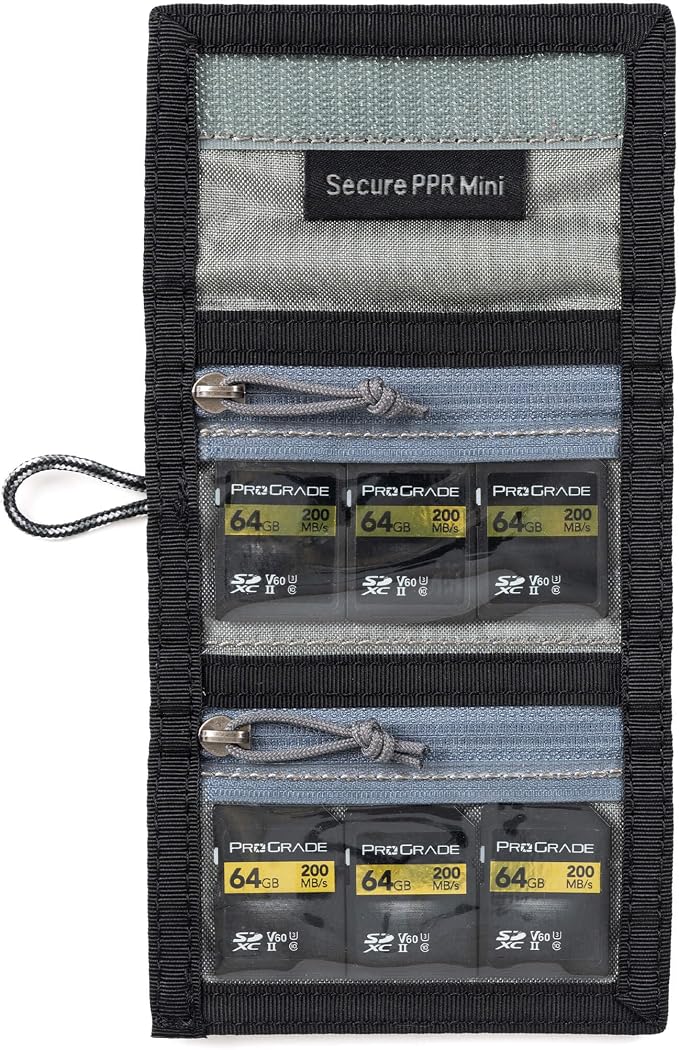Think Tank Secure Pixel Pocket Rocket Mini Folding Wallet for 4 CFast or 4 CF Express Type B Memory Cards (Black Slate) - Image 4
