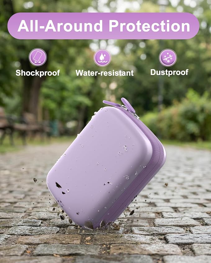 ProCase Digital Camera Case for KODAK Pixpro, Compact Travel Bag -Violet | Vlogging Camera for CAMKORY/Lecran/Lecnippy/Froitx/aycy/FJFJOPK/KODAK PIXPRO FZ55/FZ45 4K, Mesh Pocket for Batteries, SD Card - Image 6