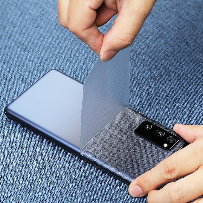 Ibywind Screen Protector For SamSung Galaxy S20 FE 4G/5G[2 Pack],9H Hardness Tempered Glass,With 1Pc Camera Lens Protector,1Pc Back Carbon Fiber Film - Image 4