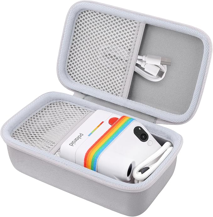 khanka Travel Case for Polaroid Go Generation 3 Mini Instant Camera,White | Fits for Polaroid Go Generation 2(6282),Accessory Storage Pocket, Travel-Ready Portable Storage,Case Only by khanka