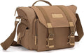 CADeN Camera Bag Case Canvas Compatible for Nikon, Canon, Sony DSLR/SLR Mirrorless Camera with Tripod Holder, Camera Shoulder Messenger Bag for Men/Women (1.0 Brown) by CADeN