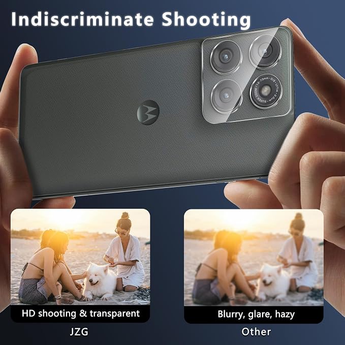 2 Pack for Motorola Edge 2025 Screen Protector Soft TPU Film | 2 Pack Camera Lens Protector with Installation Frame,Support Fingerprint Unlock, Touch Sensitive, Anti-Scratch, Case Friendly - Image 3