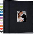 Artfeel Photo Album 4x6 with 1000 Pockets,Slip-in Picture Albums,Linen Cover Memory Book with Front Window,White Page Vertical Photo Book for Wedding,Family,Anniversare,Baby,Vacation by Artfeel