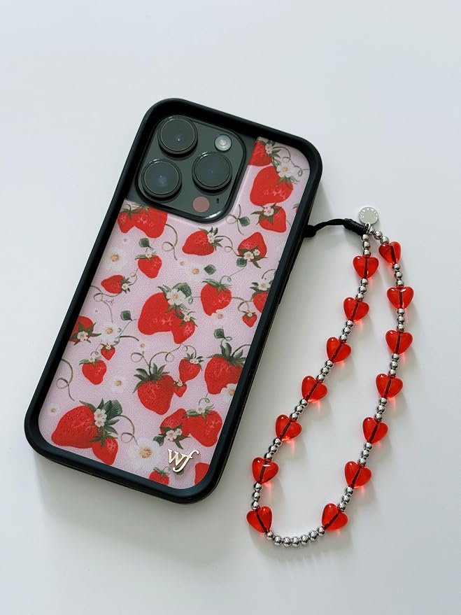 Drawwind Phone Charm Beaded Wristlet Strap Universal Cell Phone Lanyard Cute Bracelet Wrist Strap Beaded Chain String Handmade Accessories for Case Camera Bags (Lucky Love) - Image 2