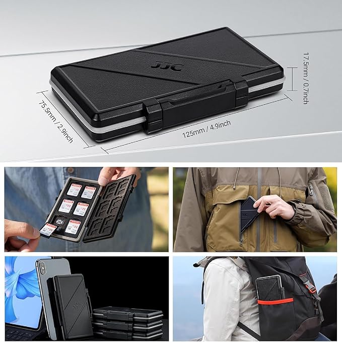 36 Slots Memory Card Case Water-Resistant Anti-Shock Memory Card Wallet for 24 Micro SD SDXC SDHC TF Cards and 12 SD SDXC SDHC Cards | Compact Micro SD Card Holder Wallet for 24 Micro SD SDXC SDHC TF Cards and 12 SD SDXC SDHC Cards, Ergonomic Locking S... - Image 6