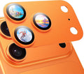 MAGIC JOHN 2 Pack Camera Lens Protector for iPhone 17 Pro Max 6.9”,Orange | Full Coverage, Metal Aluminum Alloy Camera Lens Film, HD Clear, Scratch Resistant, Case-Friendly by MAGICJOHN