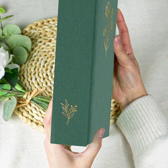 Holoary Photo Album 4x6 300 Photos, 300 Pockets 4”x6” Picture Album, Linen Fabric Cover Big Picture Book for Photos with Writing Area, 4x6 Photo Albums for Family Weddings Travel Memories(Dark Green) - Image 7