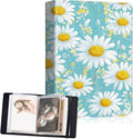 Small Photo Album 4x6, 60 Pockets Holds 120 Photos, Slip-in Pocket Photo Album with Black Elastic Band for Family Wedding Baby Travel Pictures, White Daisy Floral by Unknown