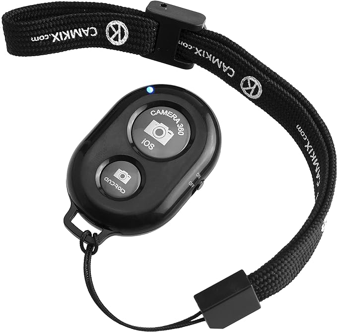 CamKix Camera Shutter Remote Control with Bluetooth Wireless Technology - Create Amazing Photos and Videos Hands-Free - Works with Most Smartphones and Tablets (iOS and Android) by CamKix