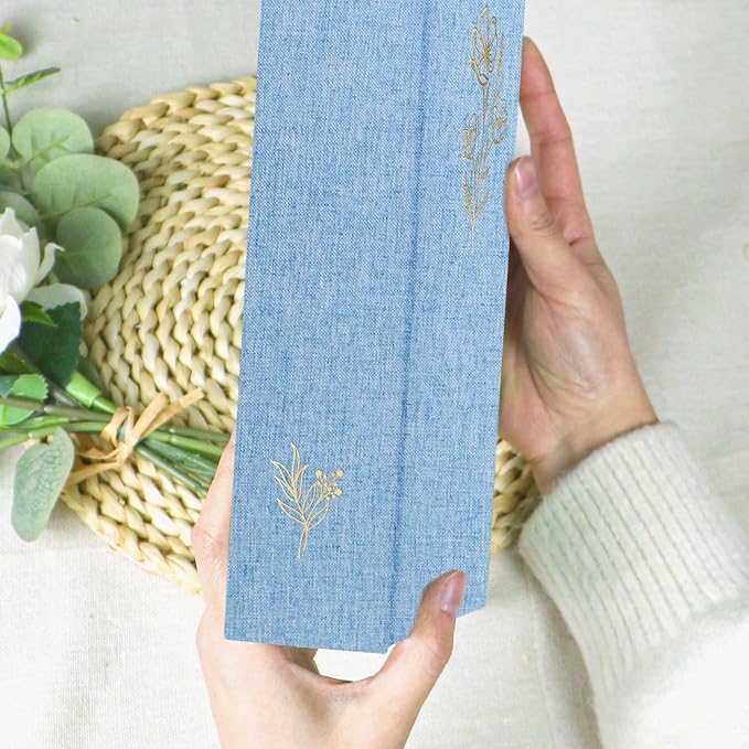 Holoary Photo Album 4x6 300 Photos, 300 Pockets 4”x6” Picture Album, Linen Fabric Cover Big Picture Book for Photos with Writing Area, 4x6 Photo Albums for Family Weddings Travel Memories(Blue) - Image 4