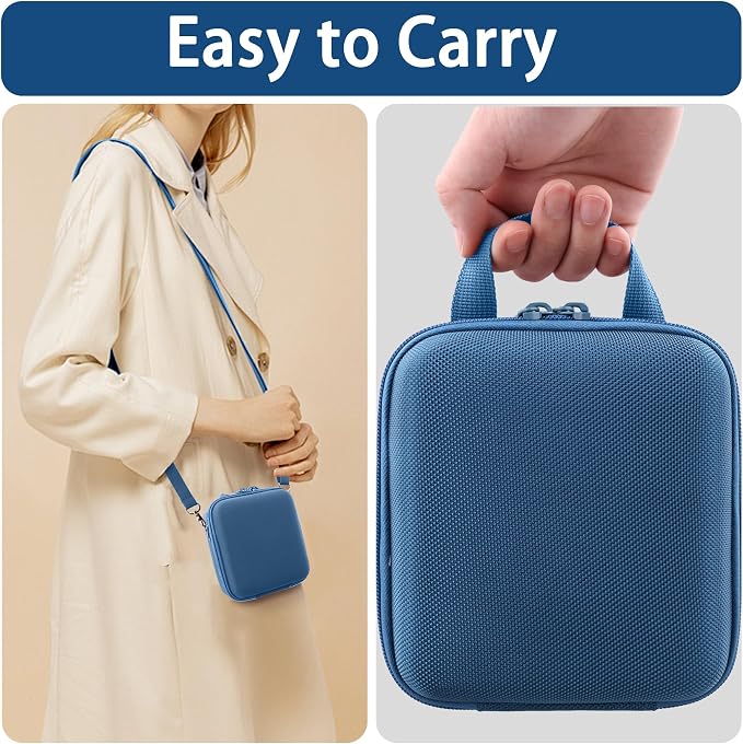 Case for KODAK PIXPRO AZ653/AZ401/AZ405/AZ425/AZ528 Digital Camera | Protective Storage Box, Portable Carrying Box, Smooth Zipper, Travel-ready, Shoulder Strap Covenient to Carry, Blue Case - Image 7