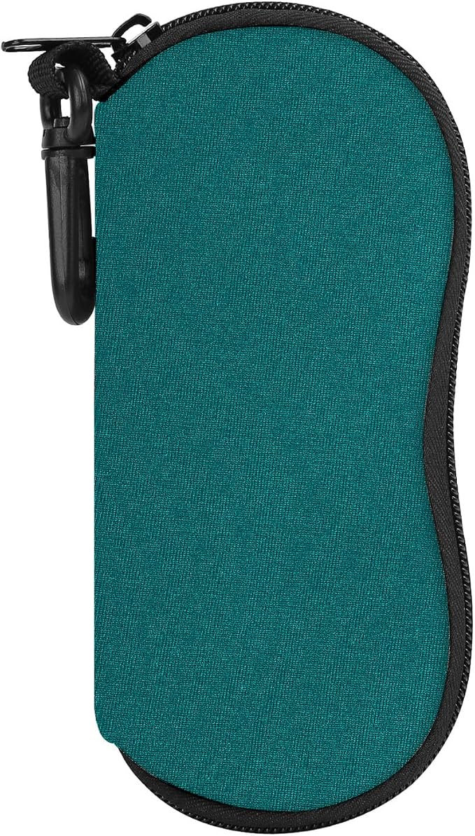MoKo Sunglasses Soft Case Ultra Light Neoprene Zipper Eyeglass Case for Men Women by MoKo