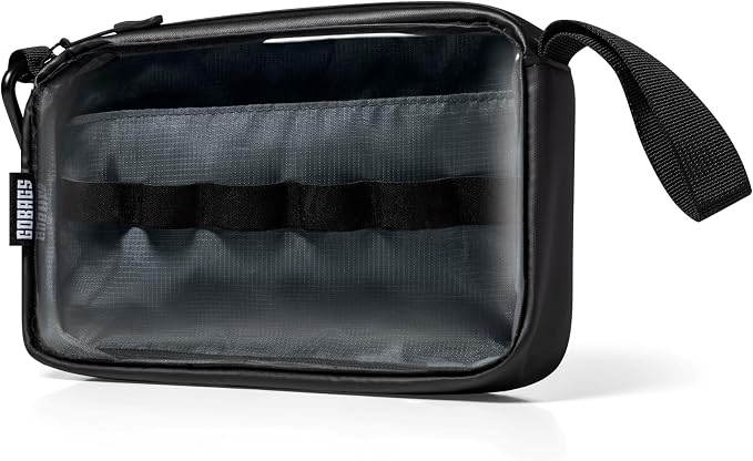GOBAGS NEO Production Zipper Bags - Electronics & Camera Accessories Bag - Cable organizer, Gear Accessory Pouch, Travel Camera Essentials (Small, Black) by Unknown