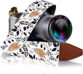 Art Tribute Camera Strap - Shoulder, Crossbody & Neck Camera Strap for Photographers, Fits All Cameras, Canon Nikon Sony Fujifilm, Padded Strap W/Quick Release, Embroidered Cotton & Leather Ends by ArtTribute