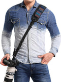 waka Camera Neck Strap with Quick Release and Safety Tether | Adjustable Camera Shoulder Sling Strap for Nikon Canon Sony Olympus DSLR Camera - Retro by Visitthewaka