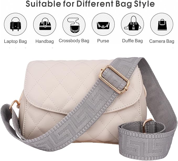 Replacement Purse Strap Shoulder Strap Adjustable Crossbody Strap for Women Crossbody Wide Shoulder Bag - Image 2