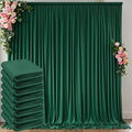 40 ft x 10 ft Wrinkle Free Hunter Green Backdrop Curtain for Parties, Polyester Dark Green Photo Backdrop Drapes 8 Panels 5x10ft for Baby Shower Wedding Birthday Party Photography Curtains by Outpain