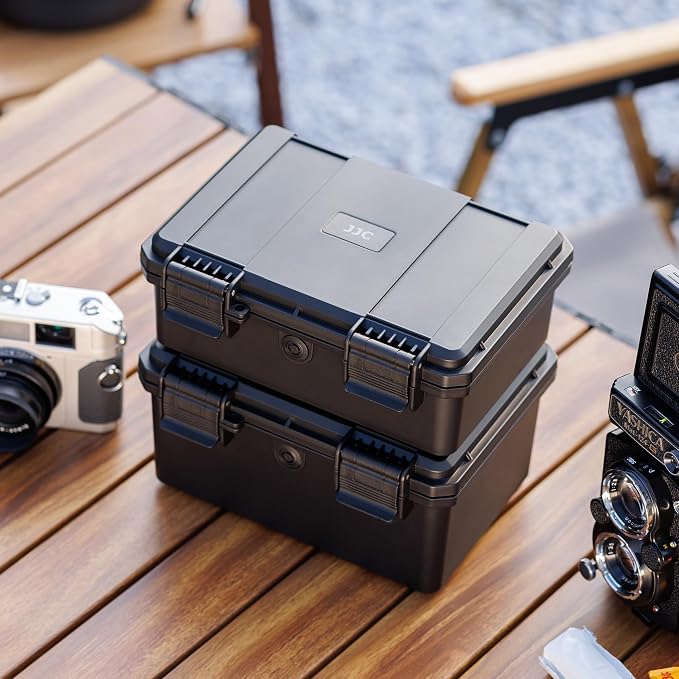 JJC Heavy Duty 35mm Film Case Holder for 15 Rolls of 135mm Film Canister | Includes Free Canisters, Light-sealed, IP67 Waterproof & Shock-Resistant, PP Plastic, Custom Film Slots (Film not Included) - Image 7