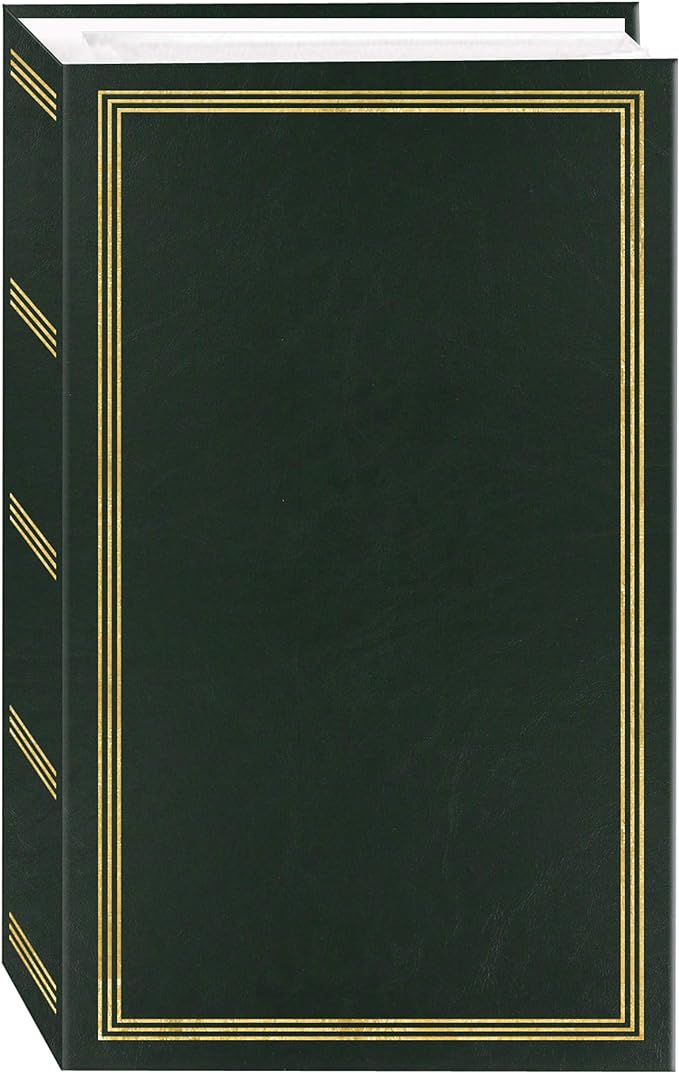 3-Ring Photo Album 504 Pockets Hold 4x6 Photos, Hunter Green by PioneerPhotoAlbums