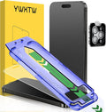 YWXTW 2 Pack Matte Screen Protector for iPhone 15 Pro Max 6.9 Inch + 1 Set Camera Lens Protector, Anti Glare Anti Fingerprint 15 Pro Max Glass Screen Protector, Bubble Free, Smooth as Silk by YWXTW