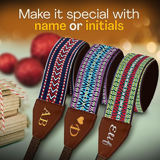 Art Tribute Custom Camera Strap Arrow Weave - Add Your Text and We Make It Especially For You Get Your Own Personalized Gift Camera Strap, No Shipping Cost! - Image 5