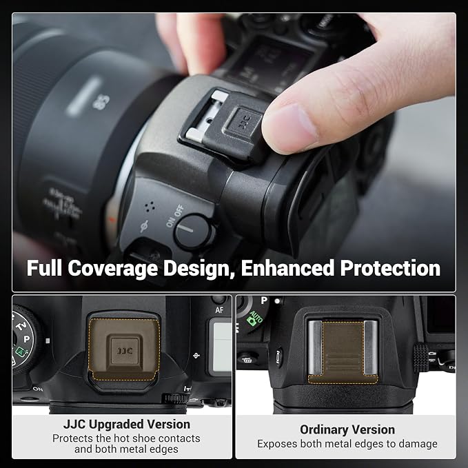Upgraded Camera Hot Shoe Cover Protector Cap with Full Coverage for Canon EOS 7D 6D 5D Mark IV III II 1D Mark IV III II n 1D X II 1Ds R5 Rebel T7 T6 XSi T100 70D 60D 50D 40D 5DM4 5DM3 5DM2 6DM2 7DM2 - Image 3