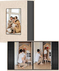Ejblfe Photo Album 4x6,Linen Cover Slide-in Photo Album Book Can Holds 100 4x6 Photos with 50 Black Sheets for Family,Wedding,Baby and Holiday Pictures (Beige) by EJBLFEPremiumPhotoAlbums