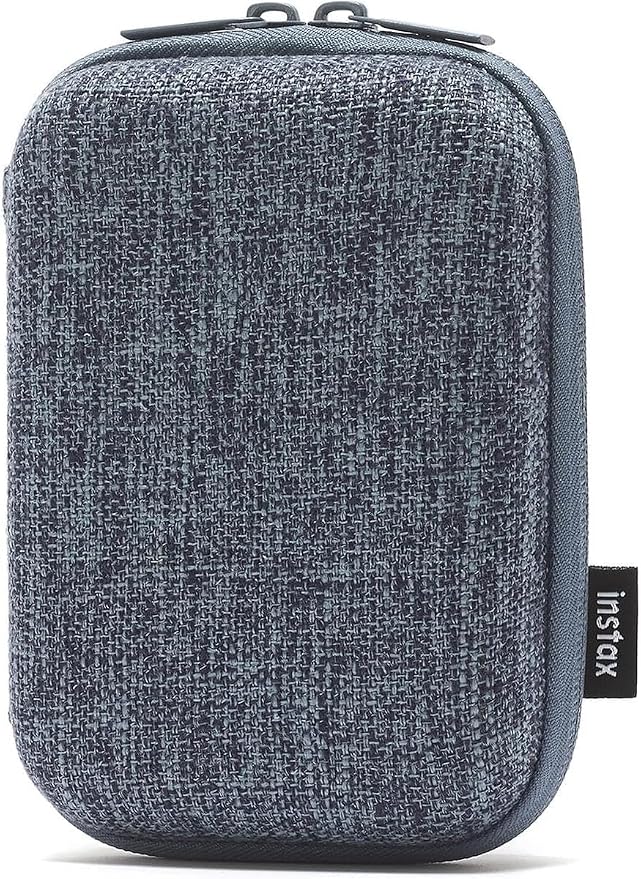 Fujifilm Instax Mini Link 3 Case, Portable Travel Carrying Case for Instax Mini Link 3 Smartphone Printer, Protective Zipper Case with Storage Pockets for Film, Cable & Accessories (Woven Slate Blue) - Image 2