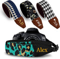 Art Tribute Camera Strap Personalized With Name - Shoulder, Crossbody & Neck Camera Strap for Photographers, Fits All Cameras, Canon Nikon Sony Fujifilm, Padded Strap W/Quick Release & Leather Ends by ArtTribute