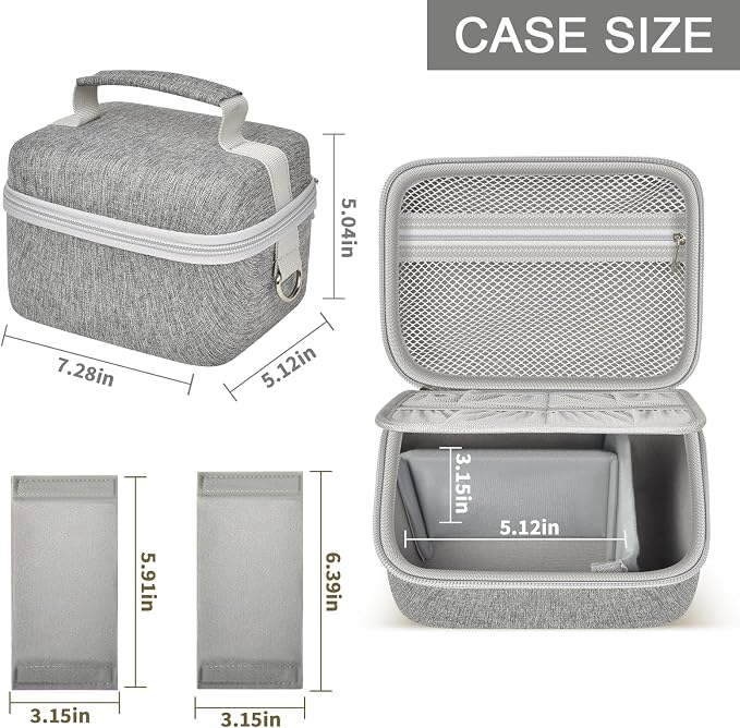 ANKHOH Vlogging Camera Case for Duluvulu/Zostuic/YIGLLO/Gavonde/Canon/Kodak | SD Card & Battery Storage, Accessory Pocket, Travel Carrying Bag, Case Only, For Creators Photography & Travel, Purple - Image 6