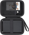 Hard Travel Case for Fujifilm Instax Mini Link+ Printer | Shockproof, Hand Strap Included, Storage Compartment, Travel Carrying Case, Black Case by Flaxune