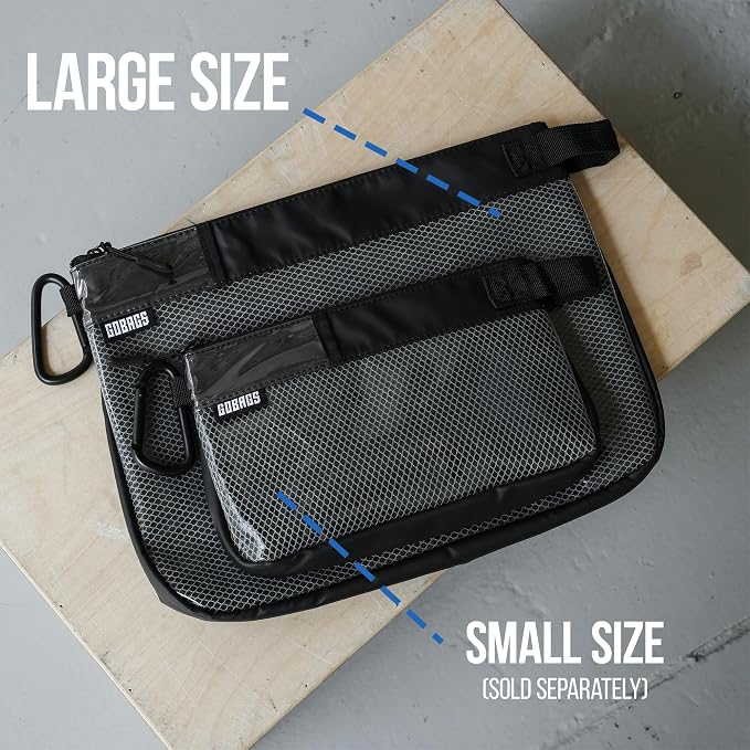 Production Zipper Bags - Electronics & Camera Accessories Bag - Cable organizer, Gear Accessory Pouch, Travel Camera Essentials (Large, Black) - Image 2