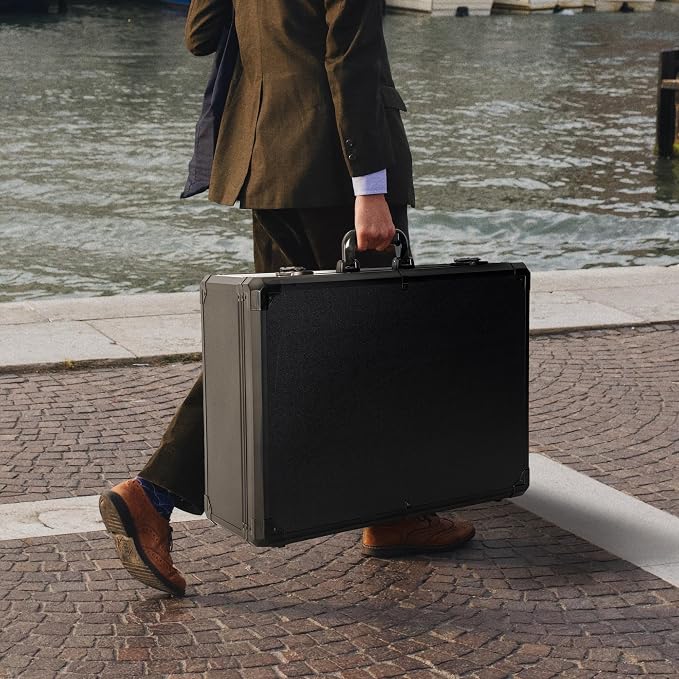23 Inch Carrying Storage Case | Ideal for Microphone & Camera Gear Transportation, DJ Mixer Case with Customizable Pre-Diced Foam, 23 X 16.5 X 8.6 Inch - Image 8