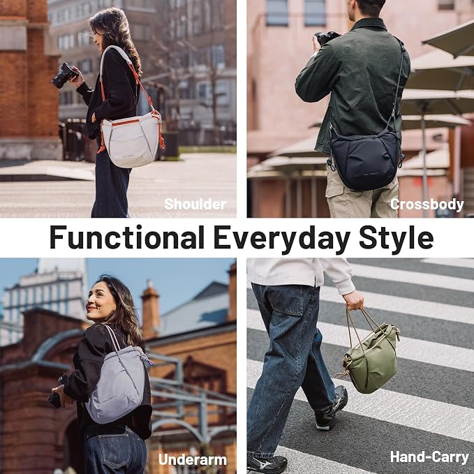 PGYTECH OneGo Rope Strap Camera Bag – Compact Camera Bag Camera Sling Bag | Lilac Multifunctional Shoulder Bag for Urban Photographers Compatible with Sony/Canon/Nikon/Mirrorless Cameras/Pocket4 - Image 6