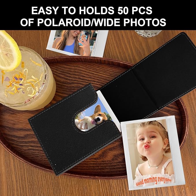 Picture Holder Case for Polaroid Now/600/I-Type/Wide Camera, Black | Photo Holder Storage Case for Polaroid, Vertical Photo Protection Case, Can Hold 50+ Films, Only One - Image 6