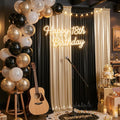 20ft x 10ft Champagne Black Sequin Backdrop Curtain for Parties, Wrinkle Free Glitter Photo Backdrop Drapes 4 Panels 5x10ft Back Drop Cloth for Wedding Photography Background by Outpain