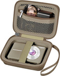 ALKOO Digital Camera Case for CAMKORY, Camera Pouch for KODAK Pixpro -Brown | for Lecran/for VAHOIALD Point and Shoot Camera, Hard Carrying Case with Mesh Pocket, Compact for Vlogging, Travel and Storage by ALKOO