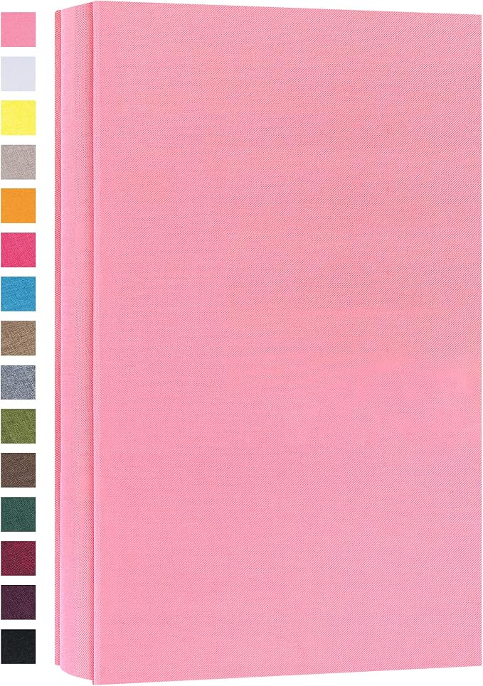 potricher Photo Album 4x6, 300 Pockets, Linen Cover, Pink | Small Capacity 4x6 Picture Albums with Horizontal Pockets, 4x6 Photo Book for Family, Wedding, Baby, Anniversary by potricher