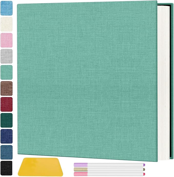 Zesthouse Photo Album Self Adhesive Pages, 60 Pages Magnetic Scrapbook Albums with Sticky Page, Photos Album Holds 8x10 & 5X7 & 4x6 & 6x8 & 3x5, Large Picture Book Ideal Gift for Family Wedding Baby by Zesthouse