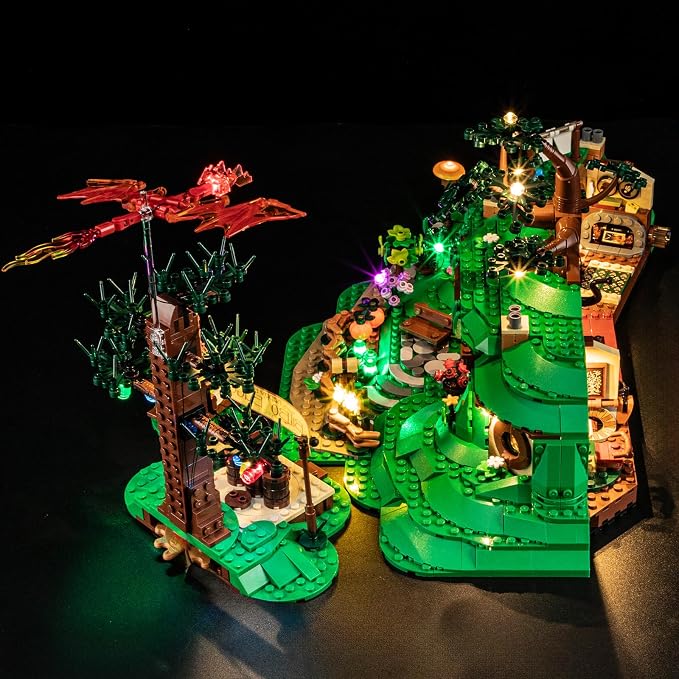 YEABRICKS LED Light Kit for Lego Lord of the Rings: The Shire 10354 | Beginner-Friendly DIY LED Light Kit for Lego 10354, Ideal Home Decor & Birthday Gift for Fans (Model Not Included) - Image 3