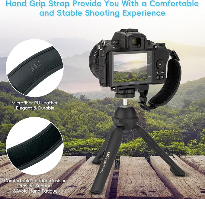 JJC Camera Hand Grip Strap for Canon EOS R8 R10 R7 R5 C R6 Mark III II V R RP 90D 5DM4 Rebel T7 T8i T7i T6i T6 SL3 4000D Sony A6700 ZR Z30 Coolpix P950 P900 for Panasonic Lumix GX85 G85 GH4 G100 FZ80 - Image 5
