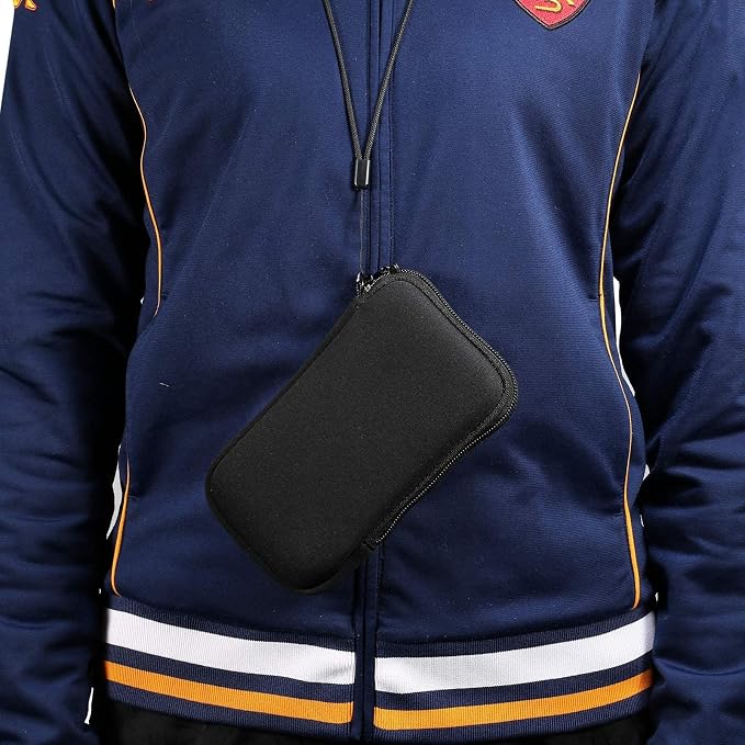 Phone Sleeve Case for iPhone Air 15 14 Pro Max 16 15 Plus, Galaxy S26+ S25+ | Neoprene Cell Phone Pouch for Samsung Galaxy S25 FE S24+ S23 FE Plus, A15 A57 A56 A37 A36, Pixel 10a 10 Pro with Neck Lanyard - Image 6