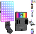ENEGON RGB Selfie Light, 360° Full Color RGB Video Light with 24 Effects, 78 LED 2000mAh Rechargeable CRI 95+ and 2500K-9000K CCT, Portable Clip on Light for Phone/Tablet/Laptop/Streaming by ENEGON